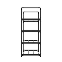 Thumbnail for Artiss Shoe Rack Stackable 4 Tiers 80cm Shoes Shelves Storage Stand Black