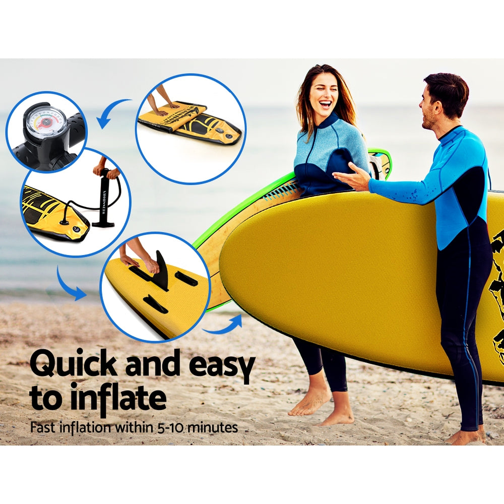 10ft Inflatable Kayak-Stand Up Paddle Board-Surfboard-Weisshorn