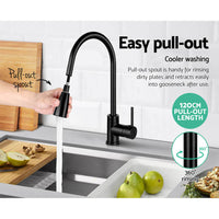 Thumbnail for Cefito Pull-out Mixer Faucet Tap - Black