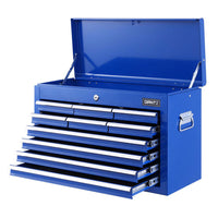 Thumbnail for Giantz 10-Drawer Tool Box Chest Cabinet Garage Storage Toolbox Blue