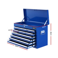 Thumbnail for Giantz 10-Drawer Tool Box Chest Cabinet Garage Storage Toolbox Blue