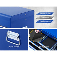 Thumbnail for Giantz 10-Drawer Tool Box Chest Cabinet Garage Storage Toolbox Blue