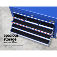 Thumbnail for Giantz 10-Drawer Tool Box Chest Cabinet Garage Storage Toolbox Blue