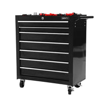 Thumbnail for Giantz Tool Chest and Trolley Box Cabinet 7 Drawers Cart Garage Storage Black