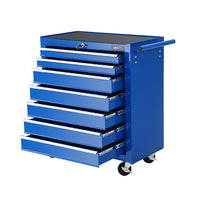 Thumbnail for Giantz Tool Chest and Trolley Box Cabinet 7 Drawers Cart Garage Storage Blue