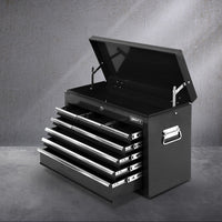 Thumbnail for Giantz 9 Drawer Mechanic Tool Box Cabinet Storage - Black