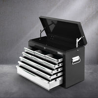 Thumbnail for Giantz 9 Drawer Mechanic Tool Box Cabinet Storage - Black & Grey