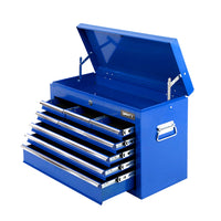 Thumbnail for Giantz 9 Drawer Mechanic Tool Box Cabinet Storage - Blue