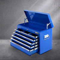 Thumbnail for Giantz 9 Drawer Mechanic Tool Box Cabinet Storage - Blue