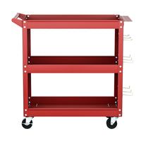 Thumbnail for Giantz 3-Tier Tool Cart Trolley Toolbox Workshop Garage Storage Organizer 150kg