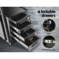 Thumbnail for Giantz Welding Trolley Tool Box Welder Cabinet Cart MIG TIG ARC Plasma Cutter