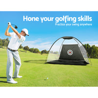 Thumbnail for Everfit Golf Practice Net And Training Mat Set Cage Training Aid Hitting Mat