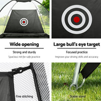 Thumbnail for Everfit Golf Practice Net And Training Mat Set Cage Training Aid Hitting Mat