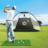 Thumbnail for Everfit Golf Practice Net And Training Mat Set Cage Training Aid Hitting Mat