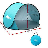 Thumbnail for Weisshorn Pop Up Beach Tent Camping Portable Sun Shade Shelter Fishing