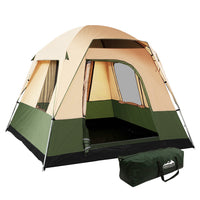 Thumbnail for Weisshorn Family Camping Tent 4 Person Hiking Beach Tents Green