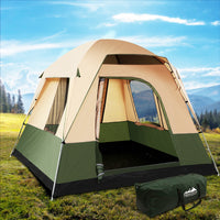 Thumbnail for Weisshorn Family Camping Tent 4 Person Hiking Beach Tents Green