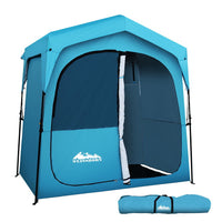 Thumbnail for Weisshorn Pop Up Camping Shower Tent Portable Toilet Outdoor Change Room Blue