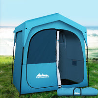 Thumbnail for Weisshorn Pop Up Camping Shower Tent Portable Toilet Outdoor Change Room Blue