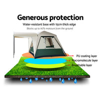 Thumbnail for Weisshorn Instant Up Camping Tent 4 Person Pop up Tents Family Hiking Dome Camp