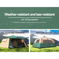 Thumbnail for Weisshorn Instant Up Camping Tent 8 Person Pop up Tents Family Hiking Dome Camp