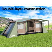 Thumbnail for Weisshorn Camping Tent 10 Person Instant Up Tents Outdoor Family Hiking 3 Rooms