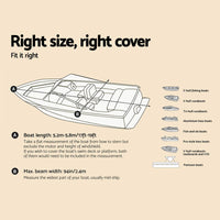 Thumbnail for Seamanship 17 - 19ft Waterproof Boat Cover