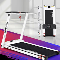 Thumbnail for Everfit Electric Treadmill Home Gym Exercise Running Machine Fitness Equipment Compact Fully Foldable 420mm Belt White