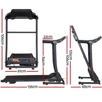 Thumbnail for Everfit Electric Treadmill Incline Home Gym Exercise Machine Fitness 400mm