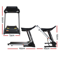 Thumbnail for Everfit Electric Treadmill 45cm Incline Running Home Gym Fitness Machine Black