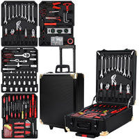 Thumbnail for 816pcs Tool Kit Trolley Case Mechanics Box Toolbox Portable DIY Set BK