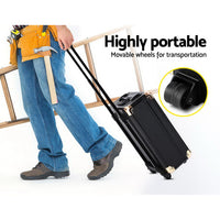 Thumbnail for 816pcs Tool Kit Trolley Case Mechanics Box Toolbox Portable DIY Set BK