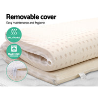 Thumbnail for Giselle Bedding Pure Natural Latex Mattress Topper 7 Zone 5cm Queen