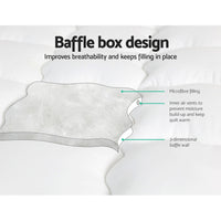 Thumbnail for Giselle Bedding Mattress Topper Pillowtop - King Single