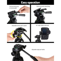 Thumbnail for Weifeng Professional Camera Tripod Monopod Stand DSLR Pan Head Mount Flexible