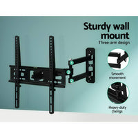 Thumbnail for Artiss TV Wall Mount Bracket Tilt Swivel Full Motion Flat Slim LED LCD 23 inch to 55 inch