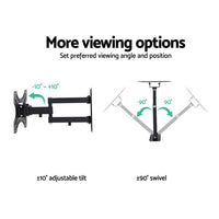 Thumbnail for Artiss TV Wall Mount Bracket Tilt Swivel Full Motion 32 37 42 Inch Plasma Screen LCD