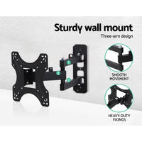 Thumbnail for Artiss TV Wall Mount Bracket Tilt Swivel Full Motion 32 37 42 Inch Plasma Screen LCD