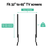 Thumbnail for Artiss TV Mount Stand Bracket Riser Universal Table Top Desktop 32 to 65 Inch