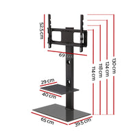 Thumbnail for Artiss Floor TV Stand with Bracket Shelf Mount