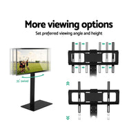 Thumbnail for Artiss Floor TV Stand Brakcket Mount Swivel Height Adjustable 32 to 70 Inch Black