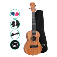 Thumbnail for ALPHA 23 Inch Concert Ukulele Mahogany Ukeleles Uke Hawaii Guitar