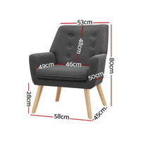 Thumbnail for Armchair Tub Single Dining Chair