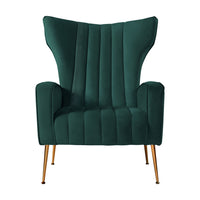 Thumbnail for Artiss Armchair Lounge Chairs Accent Armchairs Chair Velvet Sofa Green Seat