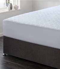 Thumbnail for Elan Linen 100% Cotton Quilted Fully Fitted 50cm Deep Double Size Waterproof Mattress Protector