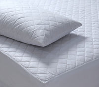 Thumbnail for Elan Linen 100% Cotton Quilted Fully Fitted 50cm Deep Double Size Waterproof Mattress Protector