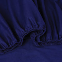 Thumbnail for Elan Linen 100% Egyptian Cotton Vintage Washed 500TC Navy Blue King Bed Sheets Set