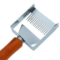 Thumbnail for Uncapping Fork Iron Honeycomb Honey Scraper Wooden Handle Beekeeping Tools