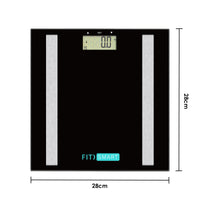 Thumbnail for FitSmart Electronic Body Fat Scale Black 7 in 1 Body Analyser LCD Glass Tracker