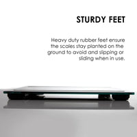 Thumbnail for FitSmart Electronic Body Fat Scale Black 7 in 1 Body Analyser LCD Glass Tracker